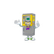 The Geek character of parking ticket machine mascot design