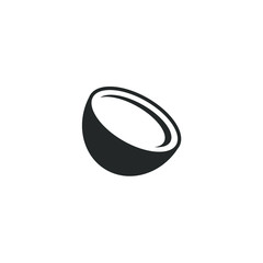 Aufkleber - Freshness coconut icon template color editable. Freshness coconut symbol vector sign isolated on white background illustration for graphic and web design.