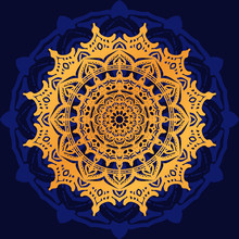 Luxury Mandala Background With Golden Arabesque Pattern
