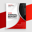 © starlineart - modern white and red corporate annual report flyer
