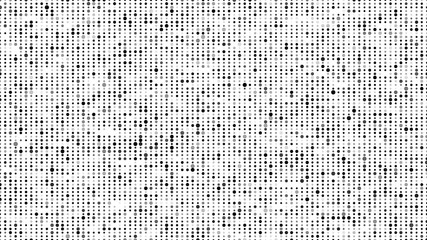 Poster - Abstract halftone texture. Vector dots background. Black particles of different sizes.