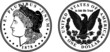 © Muhammad - High quality 1878 One Dollar Coin Black And White vector Enchanted detail