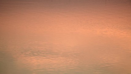 Wall Mural - Beautiful ray is reflected on the surface of the water at sunset.