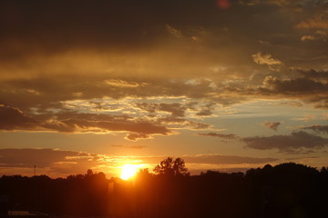 Poster - Abendhimmel in Schweden