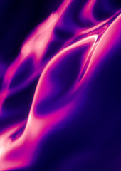 Poster - Abstract colorful neon Background, pink purple curved lines, a4 book cover