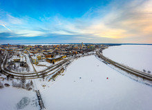 Madison In The Winter Aerial