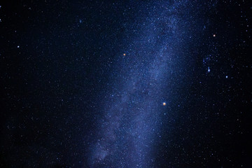 Wall Mural - milky way galaxy with star and noise blue background,abstract milky way galaxy with stars for backgr