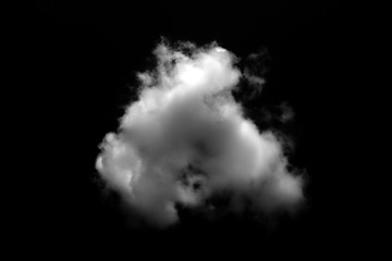 Wall Mural - white clouds set with black background