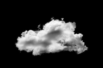 Wall Mural - white clouds set with black background