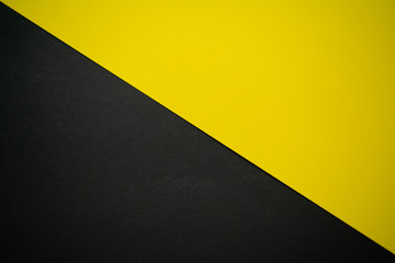 Wall Mural - Bright yellow and black cardboard background