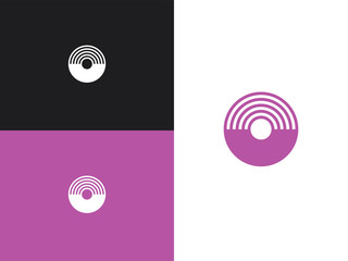 Wall Mural - Letter U and O logo template. Corporate design element