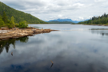 Mountains beyond the Lake at Diana Lake Provincial Park, British Columbia, Canada