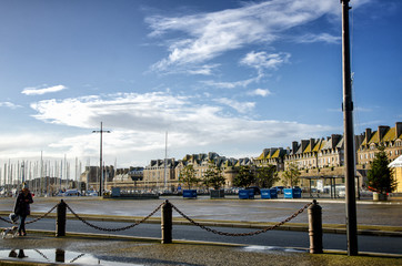 Wall Mural - Saint-Malo, walled city in Brittany, France