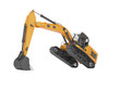 © Marianna - 3d rendering concept work crawler excavator with hydraulic bucket on white background no shadow