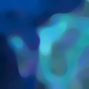 smooth iridescent square format background graphic with midnight blue, steel blue and light sea green colors and space for text or image