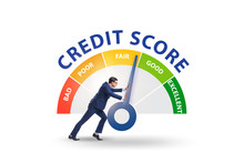 Businessman Trying To Improve Credit Score