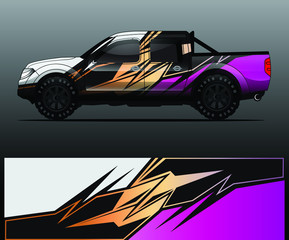 truck decal graphic wrap vector, abstract background