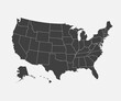 © corben_dallas - United states of America country, vector USA map