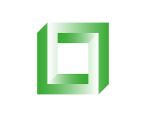 Poster - Abstract colour 3D spiral shape. Vector dimensional object. Geometrical polygonal dimensional object.