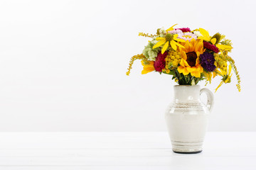 Sticker - Bouquet of colorful summer flowers