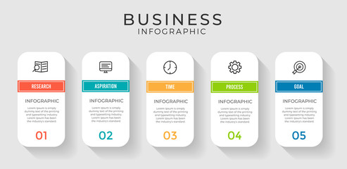 Presentation business infographic template . Vector illustration.