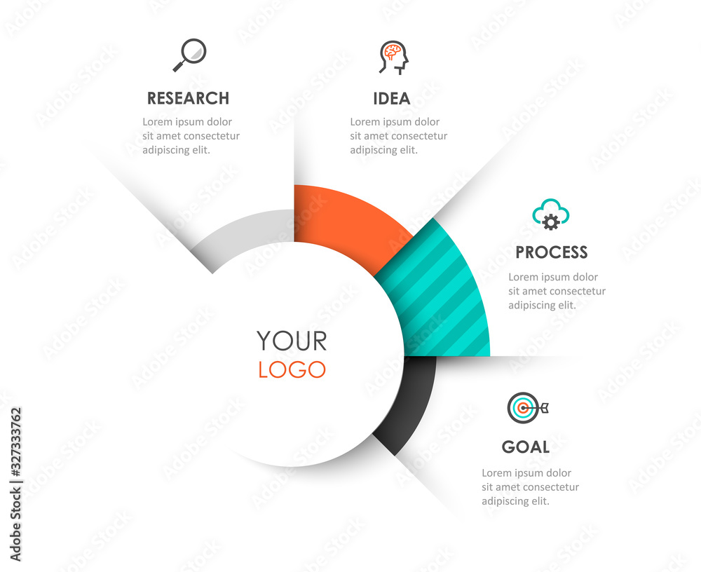 Vector infographic template Stock Vector | Adobe Stock