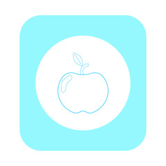 Poster - apple vector icon on white background