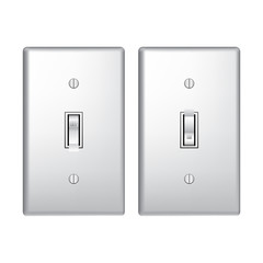 On Off Light Switch Vector Graphic Icon Illustration