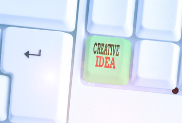 Poster - Text sign showing Creative Idea. Business photo showcasing the overarching concept that captures audience interest