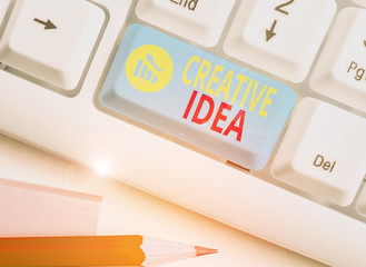 Poster - Text sign showing Creative Idea. Business photo text the overarching concept that captures audience interest