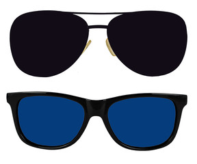 Sticker - Fashion Sunglasses Set. Eyewear. Spectacle frames.