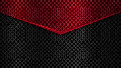 Wall Mural - Black and red metal texture background. Vector illustration