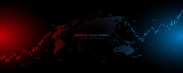 Poster - Finance statistics and data Analytics. Stock exchange market, investment, finance and trading. Trading platform. Perfect for web design, banner and presentation. Vector illustration.