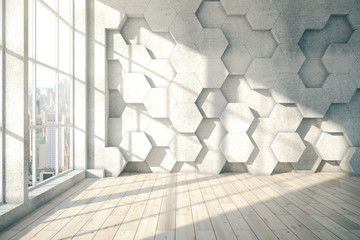 Wall Mural - Abstract honeycomb interior