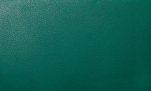 Green Leather Background Or Texture