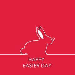 Wall Mural - Happy easter greeting card vector image