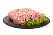 © GSDesign - Fresh pork minced meat, isolated on white background