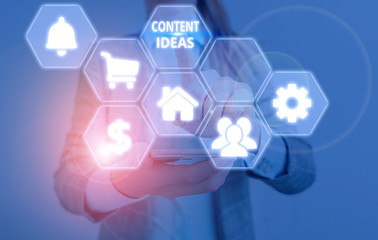 Poster - text sign showing content ideas. business photo text the formulated thought or opinion for content c