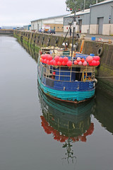 Wall Mural - Boat in Milford Haven harbour, Wales	