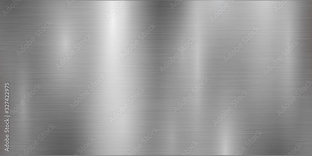 Silver background and foil texture, shiny and metal steel gradient template. Brushed stainless steel pattern – for stock - obrazy, fototapety, plakaty 