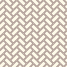 Herringbone Wallpaper. Parquet Background. Seamless Pattern With Repeated Rectangular Tiles. Classic Geometric Ornament
