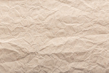 Crumpled Paper Background Texture. Brown Paper Background