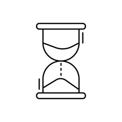 Poster - Sandglass icon. Simple line, outline vector elements of office tool icons for ui and ux, website or mobile application