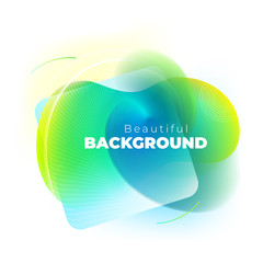 Wall Mural - liquid abstract vector shape for background design. fluid dynamic graphic element for modern banner,