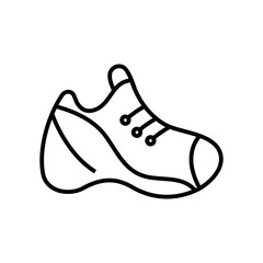 Wall Mural - Sneakers line icon, concept sign, outline vector illustration, linear symbol.