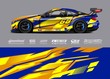 © zoulgraphic - Racing car wrap decal graphic vector kit. Abstract stripe racing background designs for vinyl wrap race car, cargo van, pickup truck, adventure vehicle. Eps 10