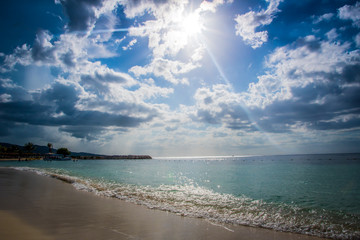 Wall Mural - Beach Day at Montego Bay Jamaica 