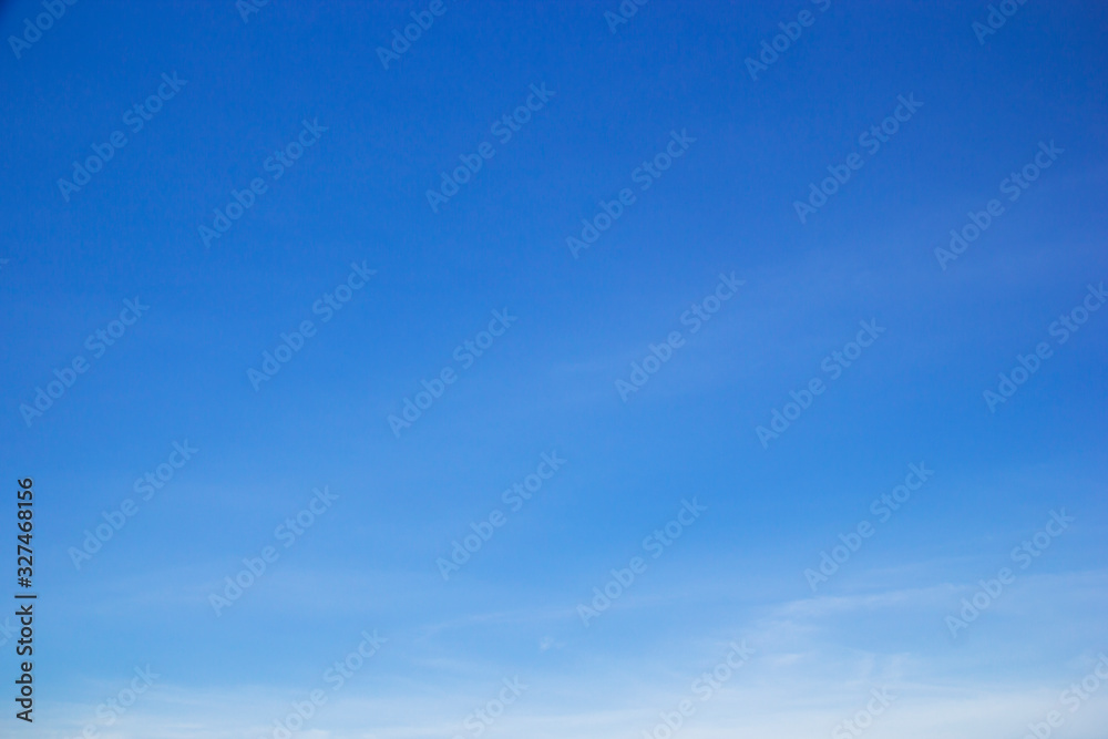 Blue sky background and white clouds soft focus, and copy space Stock ...