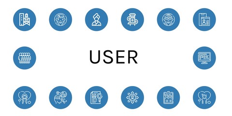 Poster - Set of user icons