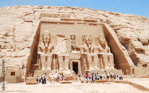 The famous temple of Abu Simbel. Egypt Poster Mural XXL